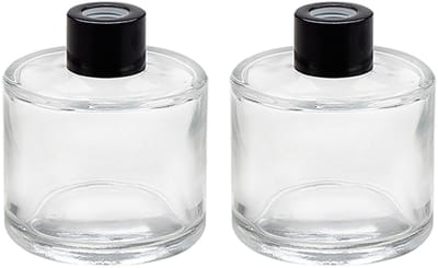 Dailygoods- Diffuser Flessen 2 Stuks - Leeg Glas - 50ml/1.7 oz - Decoratie - DIY Vervangset - Kristalhelder Materiaal - Geurstokjes