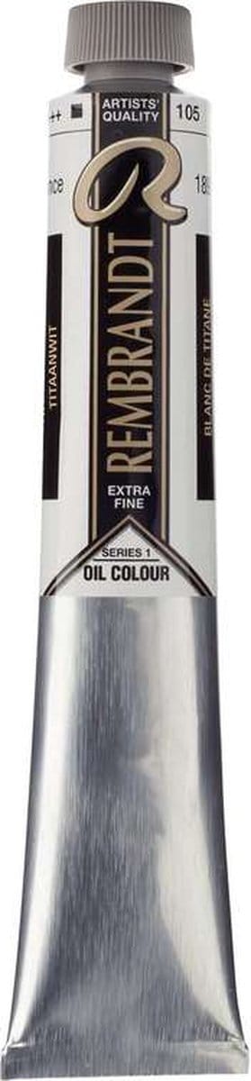 Rembrandt Olieverf tube 60 ml 105 Titaanwit (Saffloerolie)