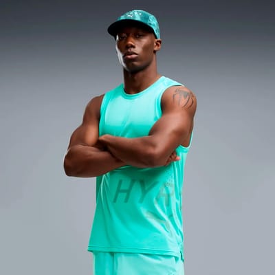 Puma X Hyrox Pwrmode Mouwloos T-shirt Groen L Man