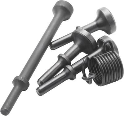 Pneumatische Hamer Bit Set - Lucht Hamer Gereedschap - Banden Repareren - Verschillende Maten Bits - 180 mm Lengte - Grijs