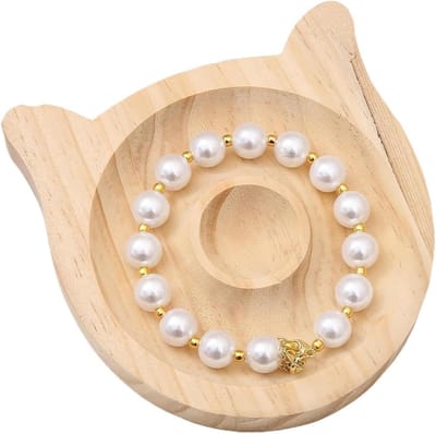 Sieraden Tray - Organisatie Bakjes - Sieraden Presenteren - Houten Kralen Design - 4 Stuks - Beige