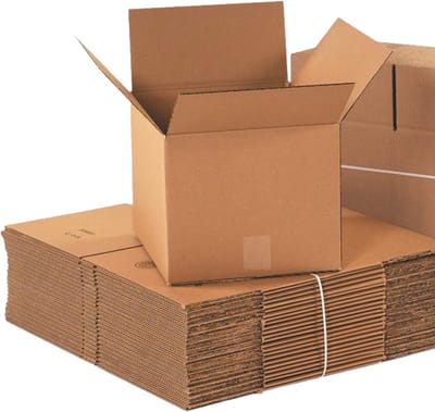 Opbergdozen Golfkarton 25 x 25 x 25 cm - 25 Stuks, Opvouwbaar, Herbruikbaar en Recycleerbaar