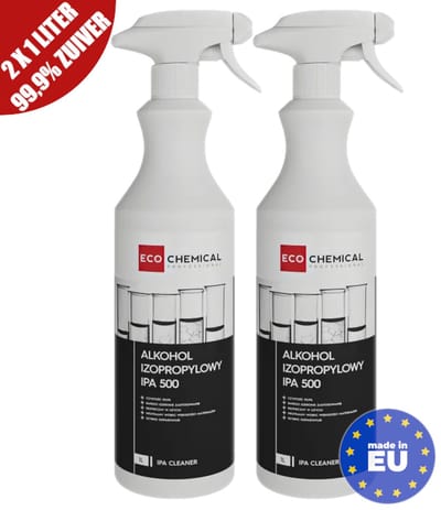 Isopropyl Alcohol 99% - Set van 2x 1 Liter Desinfectie Spray - Professionele IPA Reiniger - Isopropanol