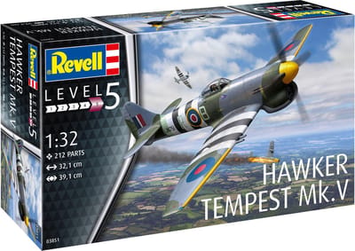 Revell Modelbouwpakket Militaire voertuigen - 03851 Hawker Tempest V Plastic - 1:32 - Modelbouw