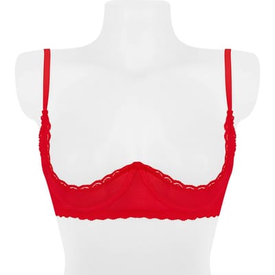 Amorable - 1/4 cup BH Satijn - Rood S