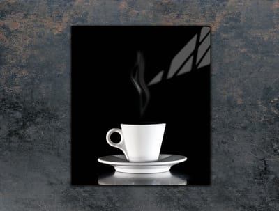 TMK ArtDeko - Snijplank - 45x52 cm - Koffiekleur - Glas - Protectie en Design