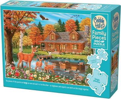 Familiepuzzel 350 stukjes - Legpuzzel volwassenen - Ontspanning thuis - Willekeurige stukjes vormen - 68 x 49 cm