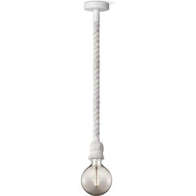 Home sweet home hanglamp Leonardo wit Globe g125 - smoke