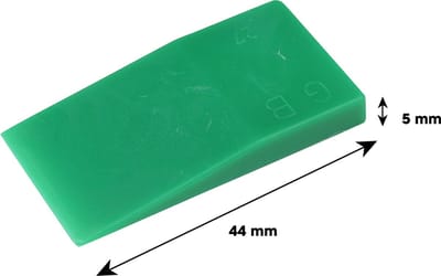 Wovar ABS Wiggen 40x23x5 mm Zwart | 50 Stuks