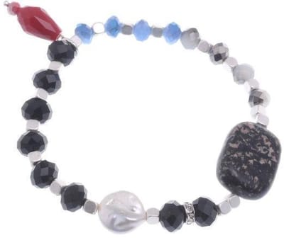 Behave - Rekarmband met natuursteen en parel - minimal chic stijl