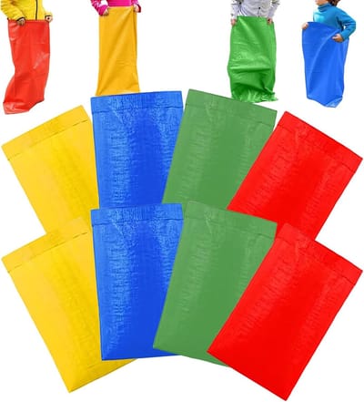 Racezakken Set - Spel Zakken - Feest Spel - Impactbestendig - 8 Stuks - Multicolor