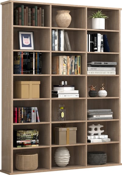 Houten CD DVD plank Boekenplank Media plank Kamerscherm Decoratieve plank Megosa M