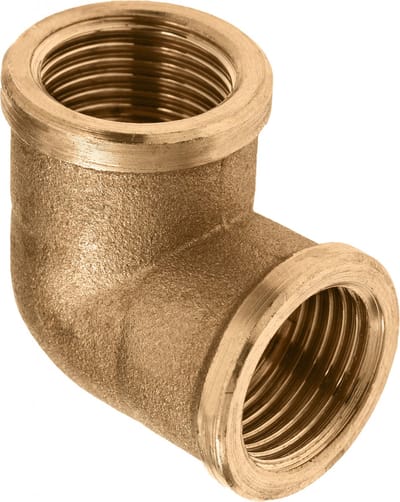 Bonfix messing knie - 1/8 Binnendraad