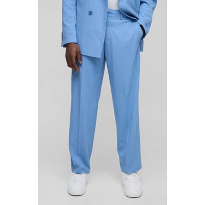 Pakbroek in relaxed fit met vaste tailleband | Light Blue | Size 32