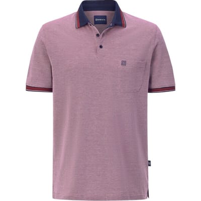 Babista herren Poloshirt - 48/50 - rood - Plus Size