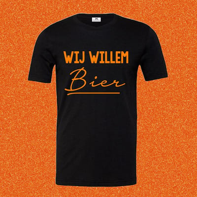 Shirt koningsdag-Wij Willem bier-Maat S