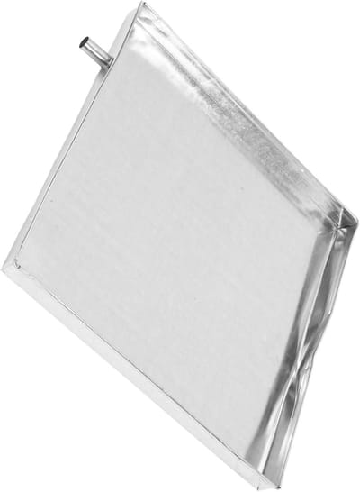 Praktische Lekbak - Waterbak Opvangbak - Apparaat Bescherming - Universeel Compatibel - 41x41x3 cm - Zilver