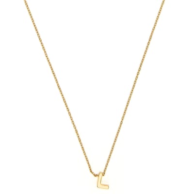 Luxenter Ketting met 18-karaats geelgouden afwerking - Alphabet