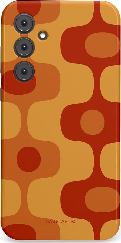 Casetastic Hoesje Geschikt voor Samsung A35 - Stijlvolle Beschermende Duo-layer Case - Vintage Rust