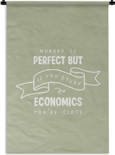 Wandkleed - Wanddoek - Economie - Onderwijs - Opleiding - Leren - 120x180 cm - Wandtapijt