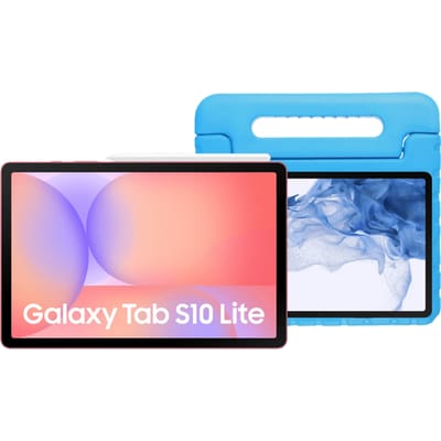 Samsung Galaxy Tab S10 Lite 10,9 inch 256GB Wifi Rood + Kids Cover Blauw