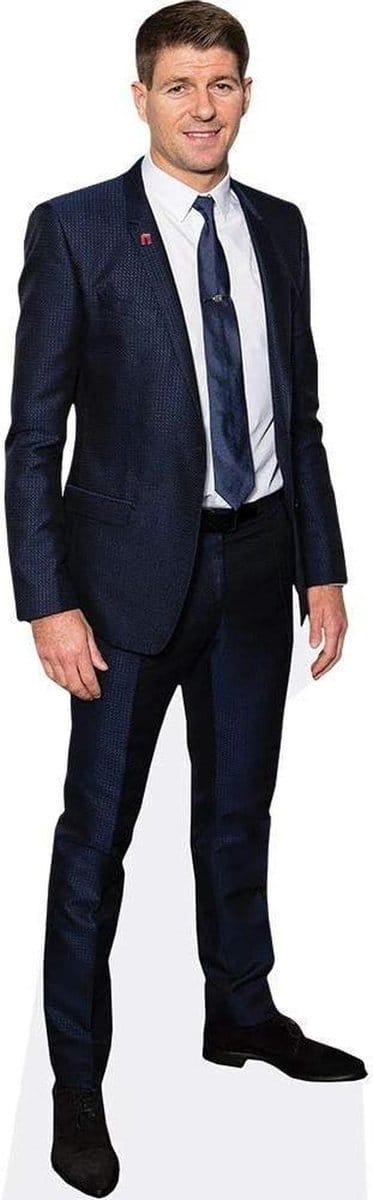 Levensgrote Kartonnen Figuur - Staande Pop - Feestdecoratie - Uniek Ontwerp - Tot 190.5 cm - Blauw