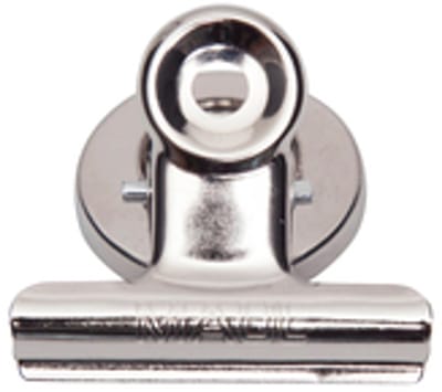 Papierklem maul bulldog magneet 40mm zilver 2st | 288 stuks