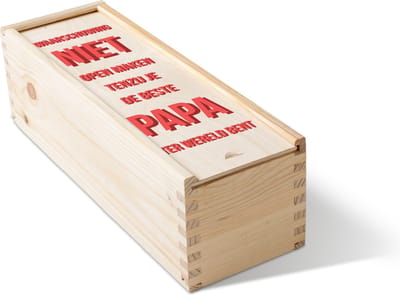 Bierkist | Vaderdag cadeau | Wijnkist |Verjaardag papa | Cadeauverpakking | Vaderdag tip | 1-vaks | Fotofabriek