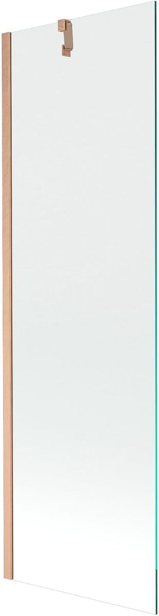 Mexen Next badwand 1-delig 60 x 150 , transparant, geborsteld koper - 895-060-000-00-00-65