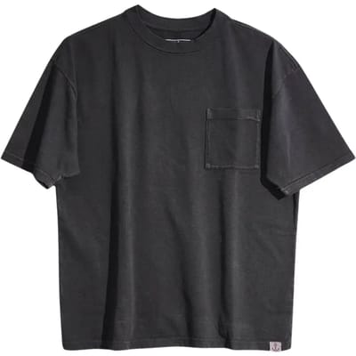 T-shirt met zak Iron & Resin Ash