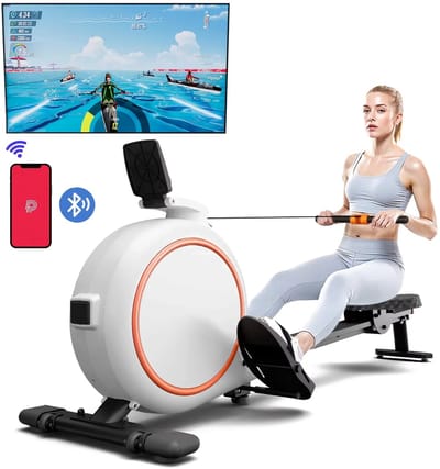 Norvia - Thuis Roeimachine - 32 Niveaus Verstelbare Weerstand - 150KG - LED Monitor Tablet Houder - Bluetooth Fitness Machine
