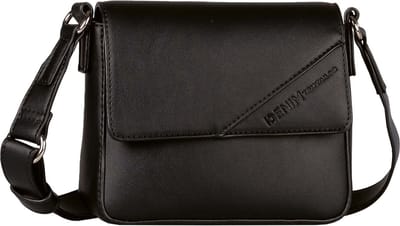 TOM TAILOR Schoudertas Periya Flap Bag Black Zwart