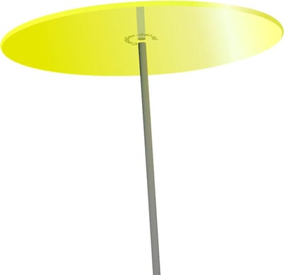 Zonnevangers Cazador Del Sol - tuin decoratie voor buiten - Lemon Ø200mm x 175cm Set1