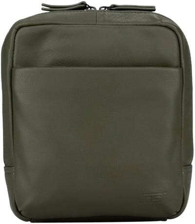 JOST Leren schoudertas Tromsoe Shoulder Bag Olive olijfgroen