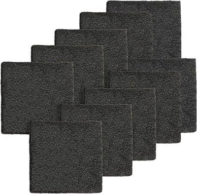 Set van 10 Geactiveerde Koolstoffilters voor Keukenafval, Geurabsorberende Filters voor Afvalbakken en Composters, Model 8013335