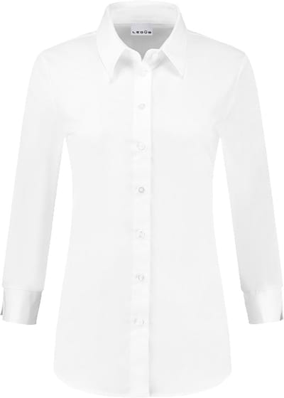 Ledub dames blouse Lisa - popeline - wit