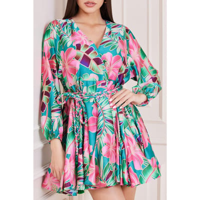 GUESS Marciano By  Maya Surplice Dress Paradise Size: 44 | Mini Dresses Outlet | Dames | Roze