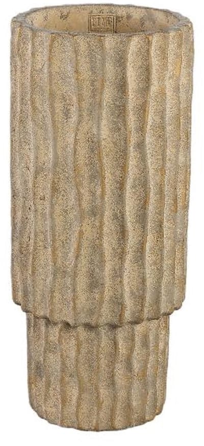 PTMD Bloempot Mitty - 20x20x45 cm - Cement - Bruin