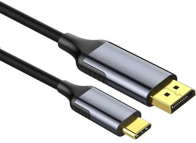 Ronte - USB C naar DisplayPort-kabel 1,8m - 4K @ 60Hz - Thunderbolt 3 - MacBook Pro/Air - iPad Pro - iMac - Dell XPS 15/13