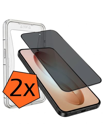Screenprotector - 2 Stuks - Geschikt voor Samsung Galaxy S26 - Met Installatie Kit - Privacy Filter - Flexibel Glas - Beschermglas - Tempered Glass - Screen Protector