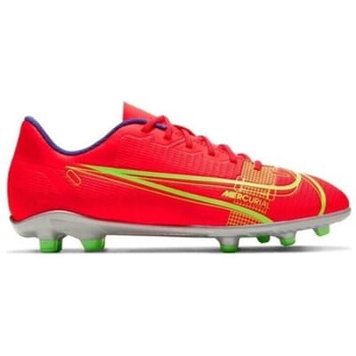 Nike Mercurial Vapor 14 Club FG/MG  Sportschoenen - Maat 38 - Unisex - rood/geel