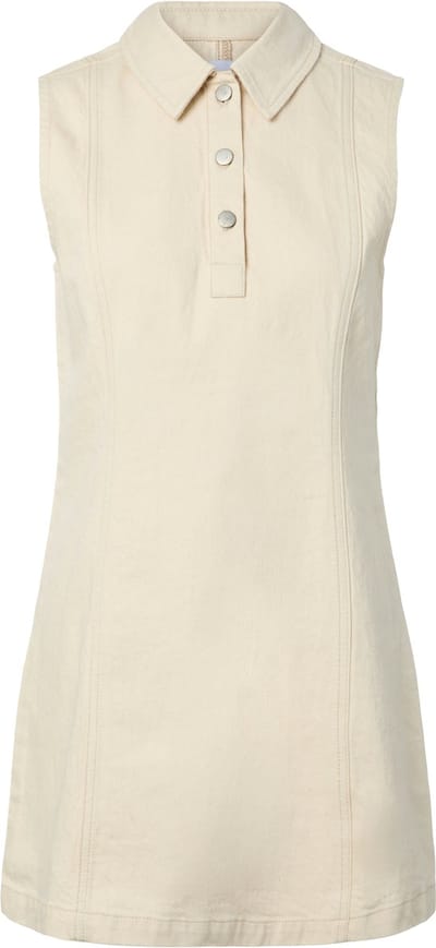 Pieces midi-jurk PCGRACE DENIM POLO