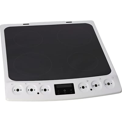 AEG glasplaat met kader, wit, 60cm 140230610259