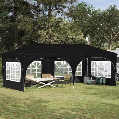 vidaXL - Pop-up - Feesttent - 575 - x - 288 - x - 245 - cm - Antraciet - Oxford - Stof