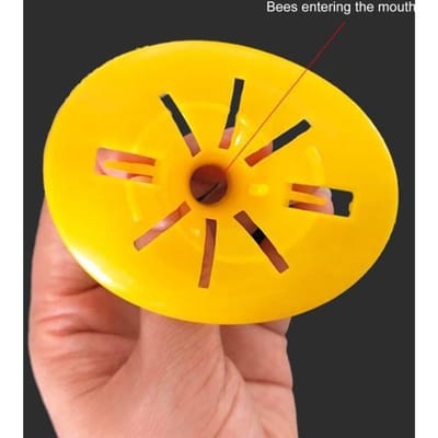 PIEGE POUR NUISIBLE DE LA MAISON 5Pcs Guêpes Catchers Fatal Funnel Plastique Intérieur Extérieur style-Yellow1