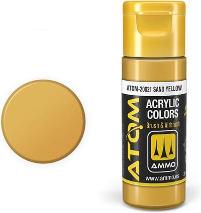 AMMO by Mig Jimenez Hobbyverf Acrylverf - MIG 20021 ATOM - Sand Yellow - Acryl - 20ml Verf flesje - 20 ml
