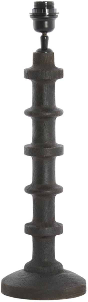 Tafellamp - bruin - Cecily - hout - Ø 16cm - E27 - 7044184 - Light & Living