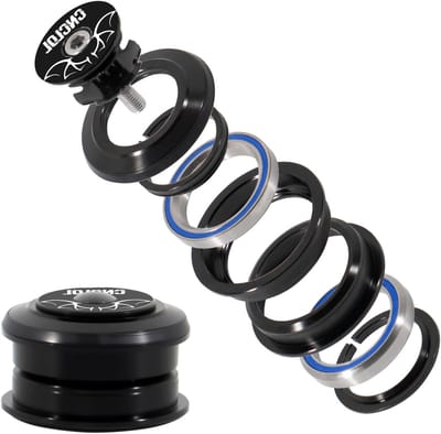 Fietsstuur 1 1/8 inch, aluminium, met semi-geïntegreerde lagers voor MTB en BMX, 34 mm/44 mm/41.8 - 52 mm/44-55 mm/44-56 mm