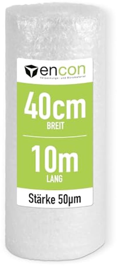 Luchtkussenfolie Premium 50 m - Bekledingsmateriaal voor Verhuizing en Verzending - Noppenfolie 60 my