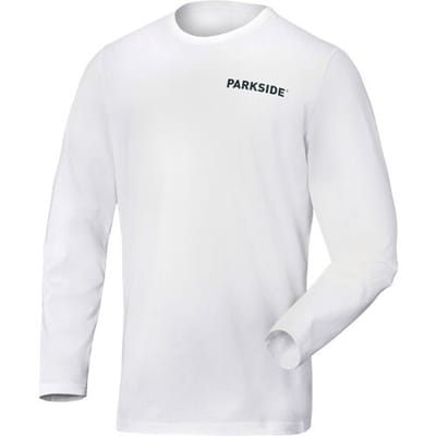 PARKSIDE Heren longsleeve, Fan Edition (wit, S)